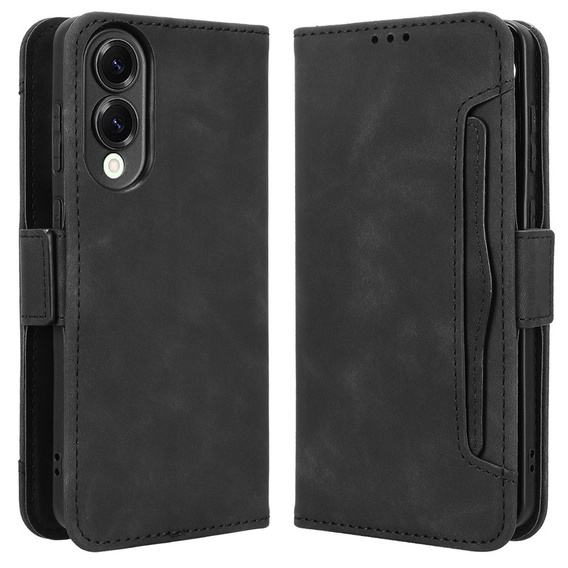 Klopové pouzdro pro Samsung Galaxy S25 Edge, Card Slot, černé