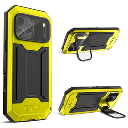 Pevné pouzdro R-JUST s krytem displeje a stojánkem pro iPhone 17 Pro