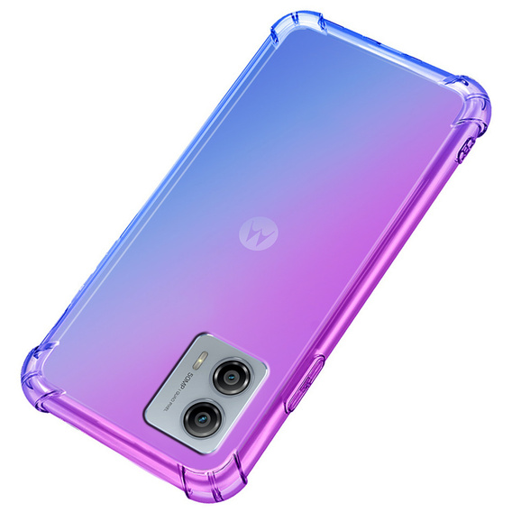Pouzdro pro Motorola Moto G73 5G, Gradient Dropproof, Fialová / modrá