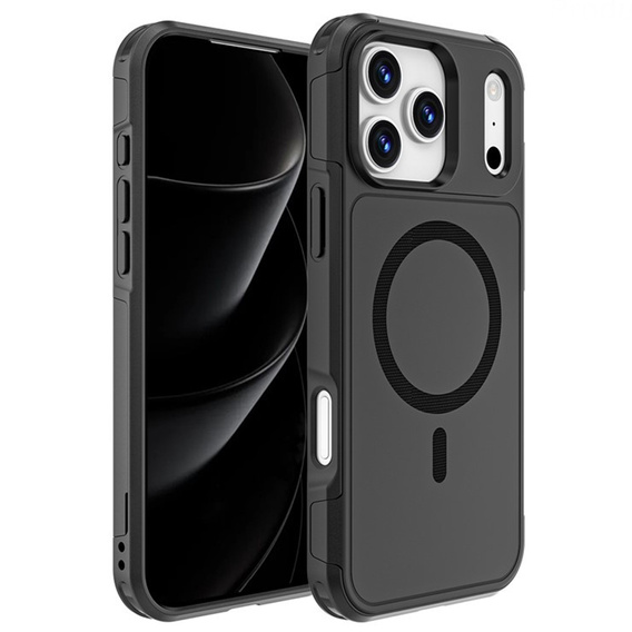Pouzdro MagForce pro iPhone 17 Pro Max, pro MagSafe, pancéřované, černé