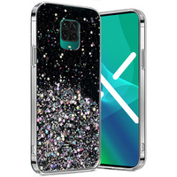 Pouzdro pro Xiaomi Redmi Note 9S / 9 Pro, Glittery, černé