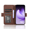 Klopové pouzdro pro Oppo Reno 13, Card Slot, hnědé