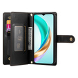 Klopové pouzdro pro Honor Magic 7 Lite, Wallet Zipper Pocket, černé