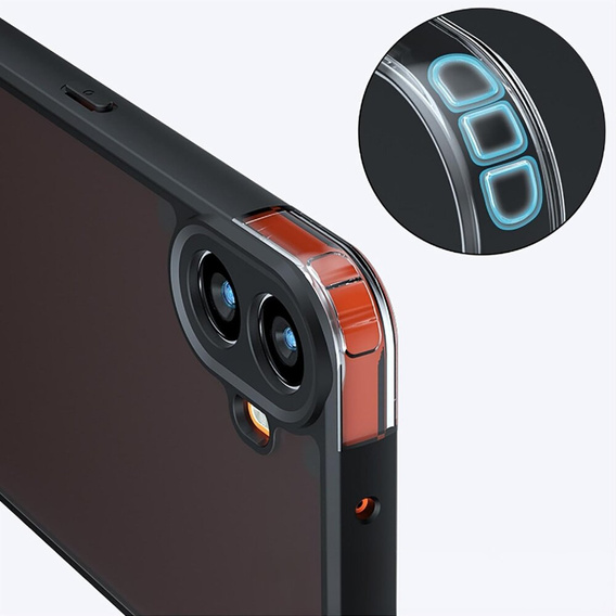 Pouzdro pro Nothing CMF Phone 1, Fusion Hybrid, průhledné