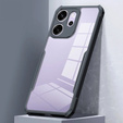 Pouzdro pro Oppo Reno 14F, vyztužené, průhledné s černými boky
