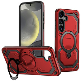 Magnetické pouzdro s podstavcem pro Samsung Galaxy A57 5G, červené