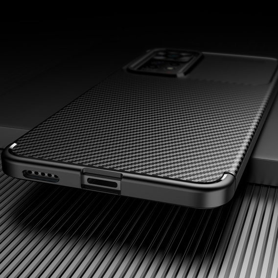 Pouzdro pro Xiaomi Redmi Note 11 Pro 4G / 5G, Carbon Gel, černé