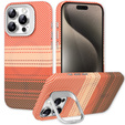 Pouzdro iPhone 15 Pro Max, Frame Kickstand, pro MagSafe, Sunset Orange