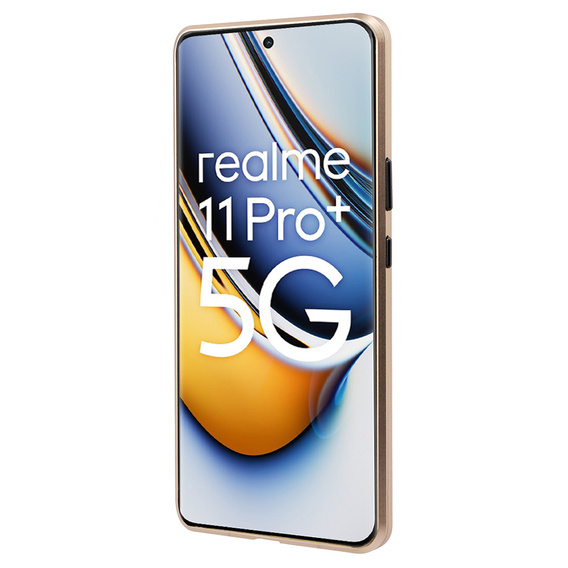 Pouzdro pro Realme 11 Pro 5G / Pro+ 5G, Magnetic Dual Glass, zlaté