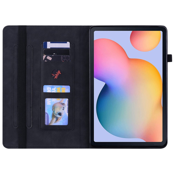 Pouzdro pro Samsung Galaxy Tab S6 Lite, Wallet Pen Slot, černé