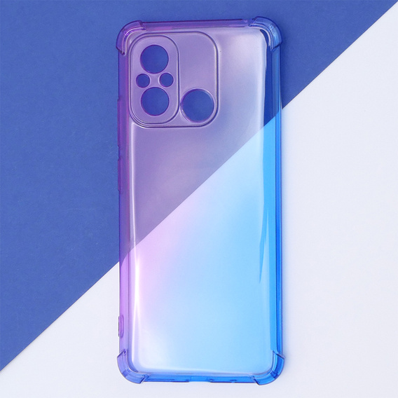 Pouzdro pro Xiaomi Redmi 12C, Gradient Dropproof, Fialová / modrá