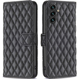 Klopové pouzdro pro Samsung Galaxy A15, Wallet, BINFEN COLOR, černé