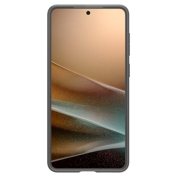 Pouzdro Spigen pro Samsung Galaxy S25, Liquid Air, černé + 9H tvrzené sklo