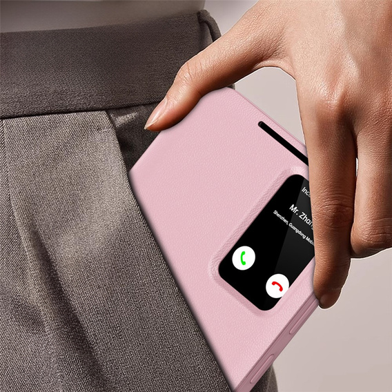 Pouzdro s klopou Smart View Wallet pro Samsung Galaxy S25 FE