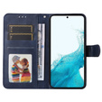 Klopové pouzdro pro Samsung Galaxy A34 5G, Leather Wallet, námořnicky modré