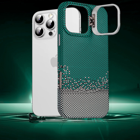 Pouzdro iPhone 16 Pro, Frame Kickstand, pro MagSafe, Sand Green