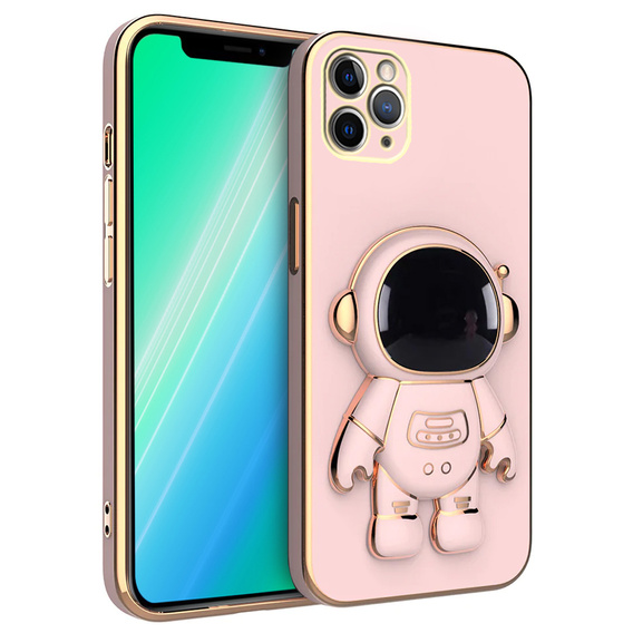 Pouzdro pro iPhone 11 Pro Max, Astronaut, růžové