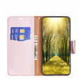 Klopové pouzdro pro Samsung Galaxy A54 5G, Wallet Litchi Magnet, růžové rose gold