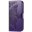 Klopové pouzdro pro Motorola Moto G32, Butterfly, fialové