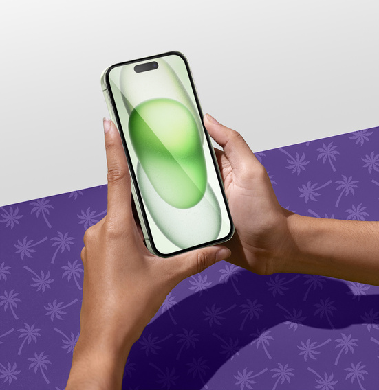 Tvrzené sklo Shy Palm pro iPhone 15