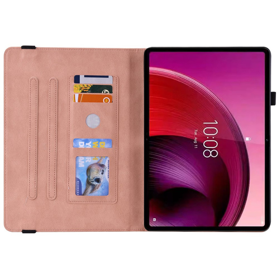Pouzdro pro Lenovo Tab M11, Butterfly, růžové