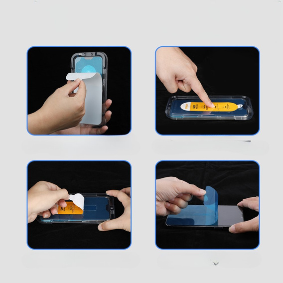 ENKAY Tvrzené sklo pro Motorola Moto G54 5G, černé