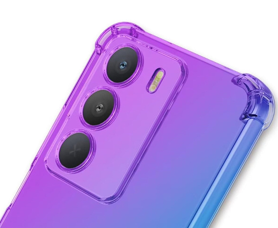 Pouzdro pro Realme C71, Gradient Dropproof, Fialová / modrá