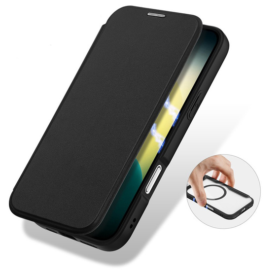 Dux Ducis pouzdro pro iPhone Air, Skin X Pro, s klopou, pro MagSafe, černé