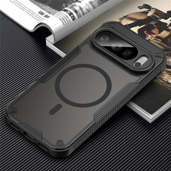 Pancéřové pouzdro pro Google Pixel 10 Pro, pro MagSafe, matné, černé