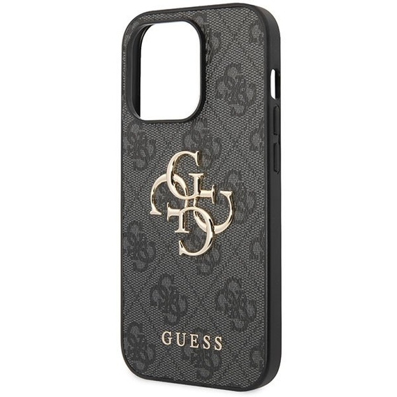 Pouzdro GUESS pro iPhone 15 Pro Max, 4G Big Metal Logo, šedé