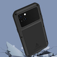 Pouzdro Love Mei pro iPhone 14, armored with glass, černé