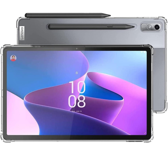 Pouzdro pro Lenovo Tab P11 Pro Gen 2 TB132FU TB132XU 11.2", silikonové, průhledné