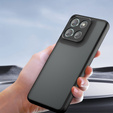 Pouzdro pro Xiaomi Redmi 15 5G / 4G, s ochranou fotoaparátu, průhledné s černými boky
