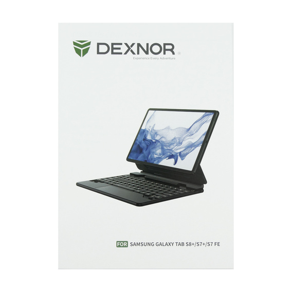 Pouzdro s klávesnicí pro Samsung Galaxy Tab S10+/S9 FE+ Plus/S9+/ S8+/ S7+/ S7 FE, Dexnor Magnetic Keyboard Touchpad, černé