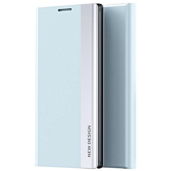 Klopové pouzdro pro Xiaomi Redmi Note 9S/9 Pro/9 Pro Max, Side Magnetic, světle modré
