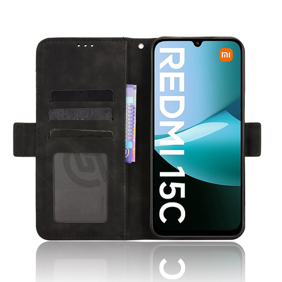 Klopové pouzdro pro Xiaomi Redmi 15C 4G/LTE, Card Slot, černé