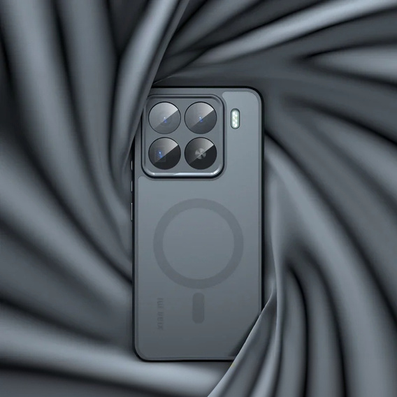 Pouzdro pro Xiaomi 15, pro MagSafe, ERBORD Matt Case, černý + sklo na displej