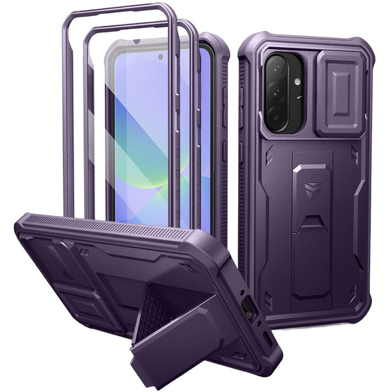 Pancéřové pouzdro pro Samsung Galaxy A36 5G, Dexnor Full Body (Two Frames), fialové