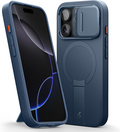 Pouzdro pro iPhone 16 Pro, Suritch Shockproof, pro MagSafe, námořnicky modré