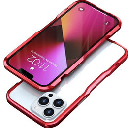 Pouzdro LUPHIE pro iPhone 13 Pro Max, Armor Bumper, červené