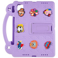 Dětské pouzdro pro Apple iPad Air 11" 6 gen. 2024, Cute Patterns, se stojánkem, fialové