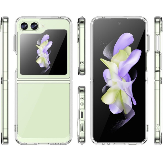 Pouzdro pro Samsung Galaxy Z Flip 5 5G, Fusion Hybrid, průhledné