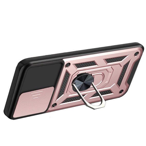 Pouzdro pro Samsung Galaxy S22 5G, CamShield Slide, růžové rose gold
