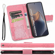 Klopové pouzdro pro Motorola Edge 60 / 60 Fusion, Butterfly, růžové rose gold