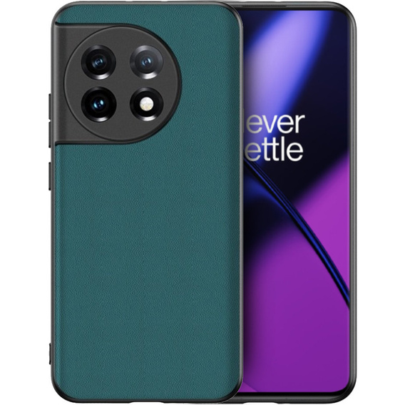Kožené pouzdro pro OnePlus 11 5G, leather hybrid, zelené