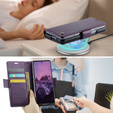 CASEME Litchi Wallet flipové pouzdro pro Samsung Galaxy Z Fold7 5G