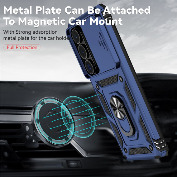 Pancéřové pouzdro s podstavcem a krytem objektivu pro Samsung Galaxy S26 Ultra