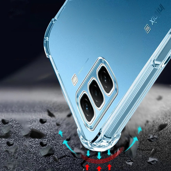 Pouzdro pro Infinix Hot 50 Pro 4G, Dropproof, průhledné
