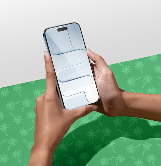 Tvrzené sklo 5D Full Glue Smart Palm pro iPhone Air