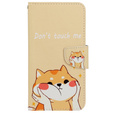 Klopové pouzdro pro Xiaomi Redmi 13C / Poco C65, Wallet, Akita Dog, krémový